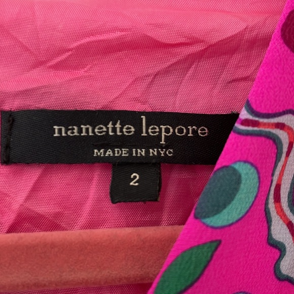 Pink Nanette Lenore size 2 dress silk 🩷 - Picture 3 of 3
